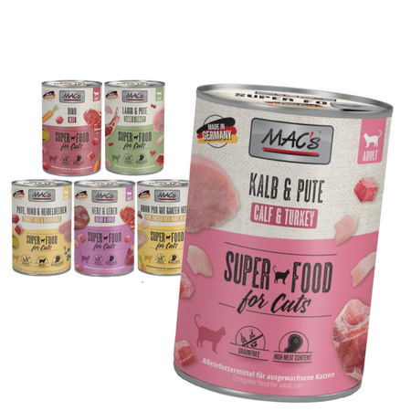 MAC's 6x400g Mokra Karma Dla Dorosłych Kotów Mix 6 Smaków