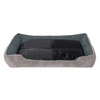 Legowisko Dla Psa S - 42x37 cm Szare Pluszowe Prostokątne