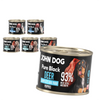 John Dog Pure Black Puppies 6x200g Mokra Karma Dla Szczeniąt Mix 3 Smaków
