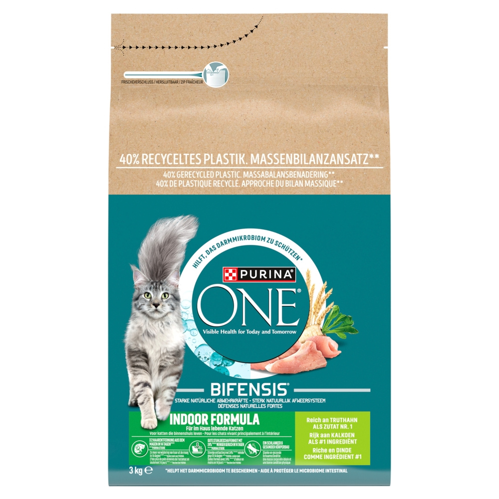 Purina One Bifensis Indoor Formula sucha Karma Dla Kota Niewychodzącego Z Indykiem