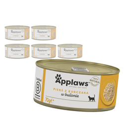 Applaws Cat Mokra Karma Dla Kota 6x70g Pierś Z Kurczaka W Bulionie