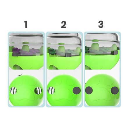 Zabawka Dla Psa Z Dozownikiem Karmy Interaktywna Zielona 10x12cm