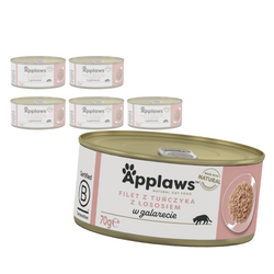 Applaws Cat Mokra Karma Dla Kota 6x70g Filet z Tuńczyka z Łososiem w Galaretce