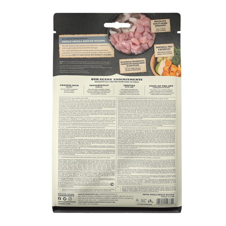 Acana Adult Small Breed 2kg Sucha Karma Dla Psów Małych Ras z Kurczakiem i Morszczukiem