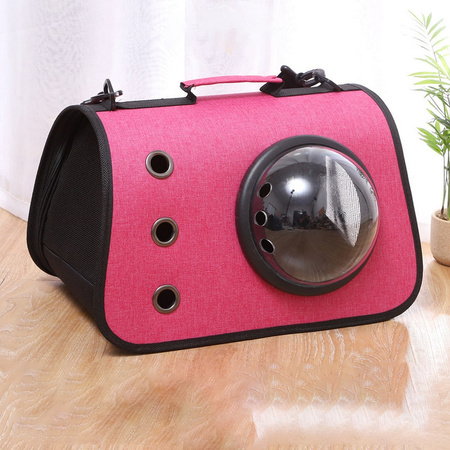 Transporter dla małego psa, kota, królika RÓŻOWY SAR-0239