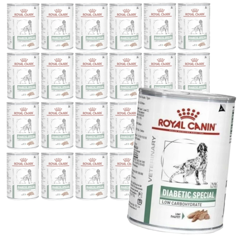 Royal Canin Veterinary VHN Dog Diabetic Low Carbohydrate Loaf Mokra Karma Pasztet Dla Psów Kontrola Cukru