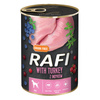 Rafi 24x400g Bezzbożowa Mokra Karma Dla Psa Z Indykiem Żurawiną I Borówką