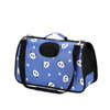 Transporter Torba Podróżna Dla Psa Kota Królika Składana Granatowa Wzór Pandy Rozmiar M