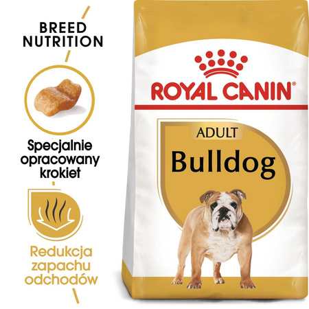 Royal Canin BHN Bulldog Adult 12kg Karma Sucha Dla Psów Dorosłych Rasy Bulldog Angielski