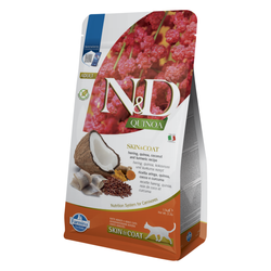Farmina N&D Cat Quinoa Skin & Coat Herring 1,5kg Sucha Karma ze Śledziem Dla Kota Zdrowa Skóra i Sierść