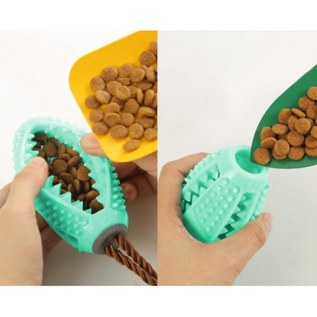 Gryzak Dentystyczny Zabawka Dla Psa Z Funkcją Dozownika Karmy Kolor Turkusowy