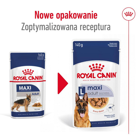 Royal Canin Maxi Adult 140g Karma Mokra W Sosie Dla Psów Dorosłych Ras Dużych