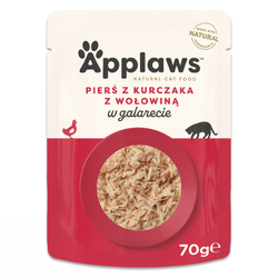 Applaws Cat Mokra Karma Dla Kota 70g Pierś Z Kurczaka z Wołowiną w Galaretce