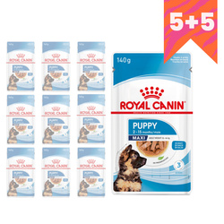 Royal Canin Maxi Puppy 10x140g Karma Mokra W Sosie Dla Szczeniąt Do 15 Miesiąca Życia Ras Dużych 5+5 GRATIS