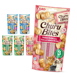 Inaba Cat Churu Bites 6x30g Przysmak Dla Kota Ciasteczka Mix Smaków