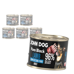 John Dog Pure Black Lamb Adult 6x200g Mokra Karma Dla Psa Z Jagnięciną