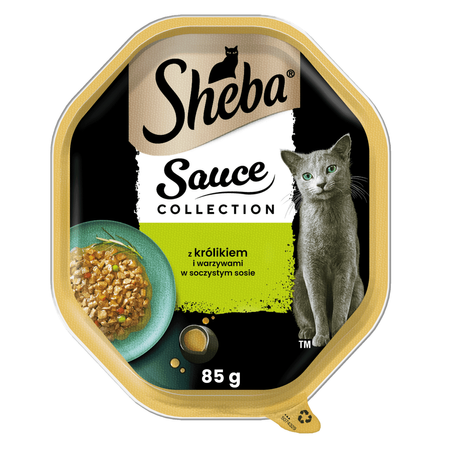 SHEBA Sauce Collection 85g Z Królikiem I Warzywami Mokra Karma Dla Kota W Sosie