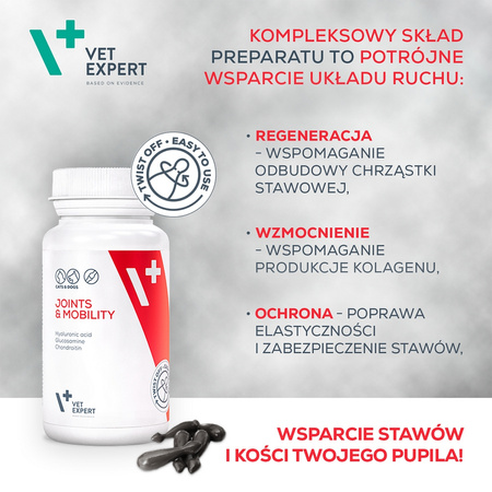 Suplementy dla psa i kota VetExpert Joints & Mobility STAWY I MOBILNOŚĆ 30 kapsułek