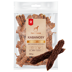 Maced Super Premium Kabanosy Wołowe Z Ryżem Przysmak Dla Psa 500g