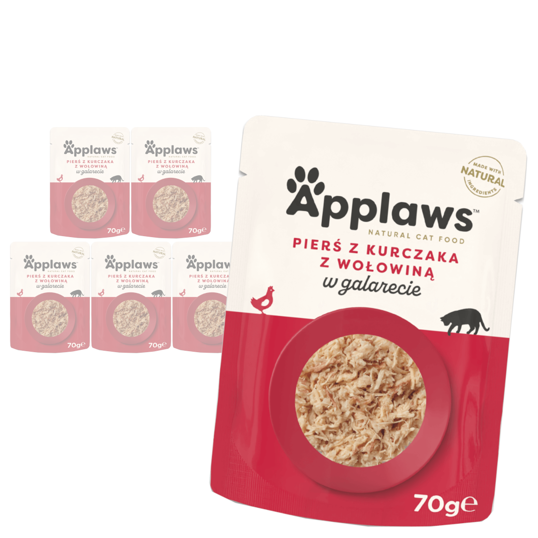 Applaws Cat Mokra Karma Dla Kota 70g Pierś Z Kurczaka z Wołowiną w Galaretce