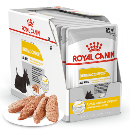 Royal Canin Dermacomfort Mini Karma Sucha Dla Psów O Wrażliwej Skórze 1kg + Pasztet 12x85g