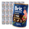 Brit Premium by Nature Adult Mokra Karma Dla Psa Wieprzowina Z Tchawicą 24x400g