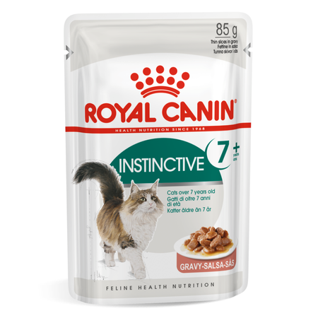 Royal Canin Instinctive +7 Karma Mokra W Sosie Dla Kotów Starszych, Wybrednych 24x85g