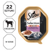 SHEBA Selection 22x85g z Cielęciną - mokra karma dla kotów w sosie