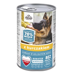 Frendi Kawałki z Kurczakiem w Sosie 1250g Mokra Karma Dla Dorosłych Psów Wszystkich Ras