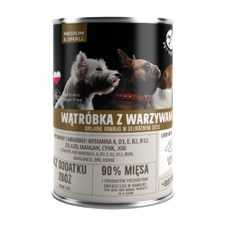 Mokra Karma Dla Psa PetRepublic Kawałki W Sosie Wątróbka 400g