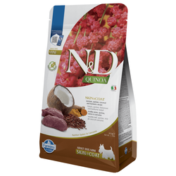 Farmina N&D Quinoa Dog Skin & Coat 800g Sucha Karma Dla Dorosłych Psów Małych Ras  Z Jeleniem Kokosem I Kurkumą