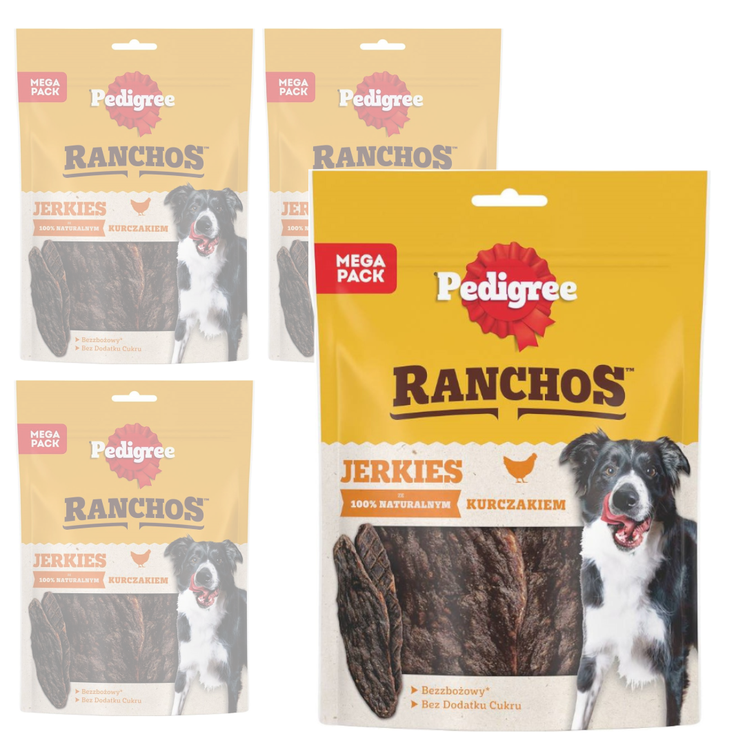 Pedigree Ranchos Jerkies z Kurczakiem Naturalny Przysmak Dla Psa