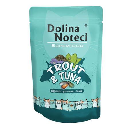 Dolina Noteci Superfood Mokra Karma Dla Kota Pstrąg Tuńczyk 20x85g
