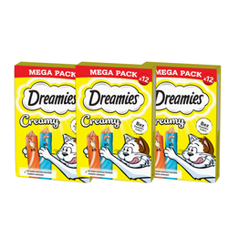 Dreamies Creamy 36x10g Kremowy Przysmak Dla Kota Z Kurczakiem I Z Łososiem
