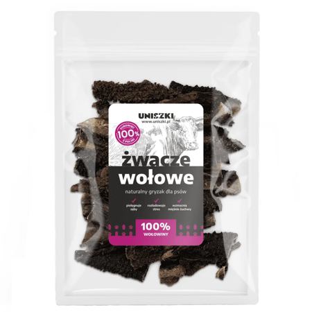 Uniszki Żwacze Wołowe 500g Naturalny Przysmak Gryzak Dla Psa