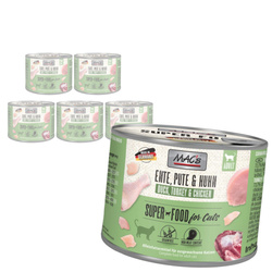 MAC's 6x200g Bezzbożowa Mokra Karma Dla Kota Kaczka Indyk Kurczak