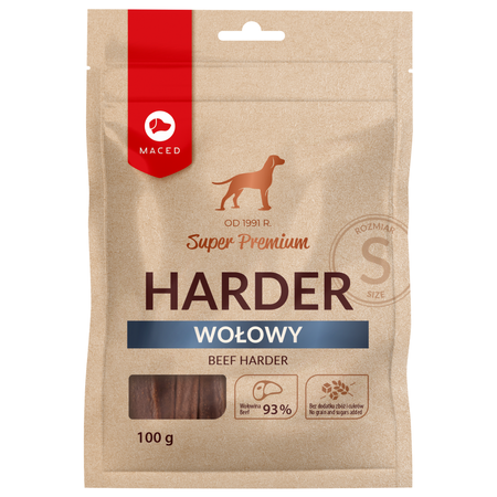 Maced Super Premium Przysmak Dla Psa Harder Wołowy Rozmiar S 100g
