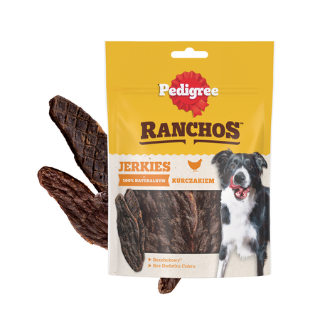 Pedigree Ranchos Jerkies 4x70g Przysmak Dla Psa Z Kurczakiem
