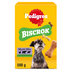 Przysmak dla psa Pedigree Biscrok Multi Mix 500g chrupiące ciasteczka