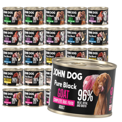 John Dog Pure Black Adult 24x200g Mokra Karma Dla Psa Mix Smaków