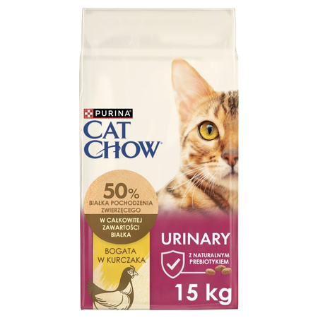 Purina Cat Chow Urinary Tract Health 15kg Sucha Karma Dla Kotów Z Kurczakiem Wsparcie Układu Moczowego