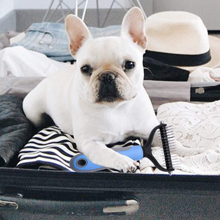 Trymer zgrzebło do kołtunów 7cm do usuwania martwego włosa psa i kota