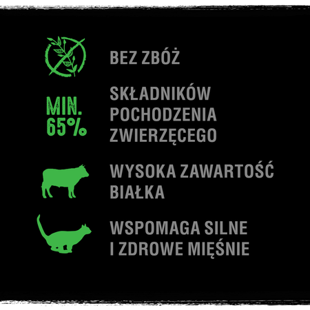 CRAVE Pasztet z Jagnięciną i Wołowiną 24x85g Saszetka - mokra karma bezzbożowa dla kotów