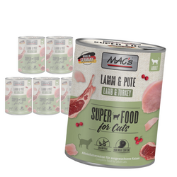 MAC's 6x800g Bezzbożowa Mokra Karma Dla Kota Jagnięcina Indyk