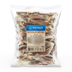 Petmex Uszy Królika Z Futrem 500g Gryzak Naturalny Przysmak Dla Psa