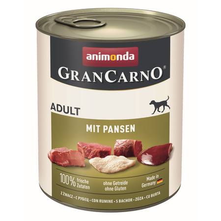 Animonda GranCarno Adult 12x800g Mokra Karma Dla Psa z Flakami