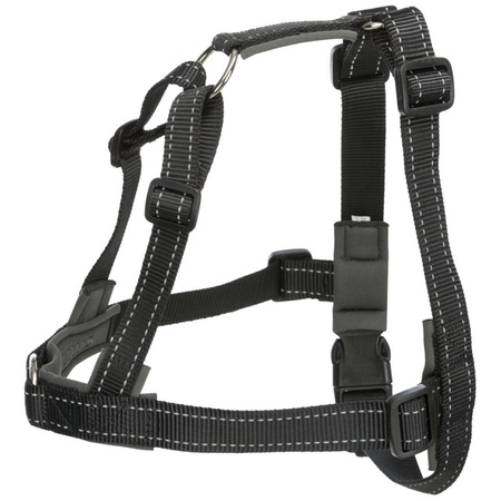 Trixie Lead'n'Walk Soft Szelki Treningowe Dla Psa Czarne M-L 55-90cm