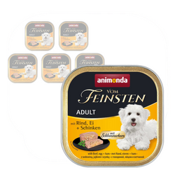 Animonda Vom Feinsten Mokra Karma Dla Psa 6x150g Z Wołowiną Jajkiem I Szynką