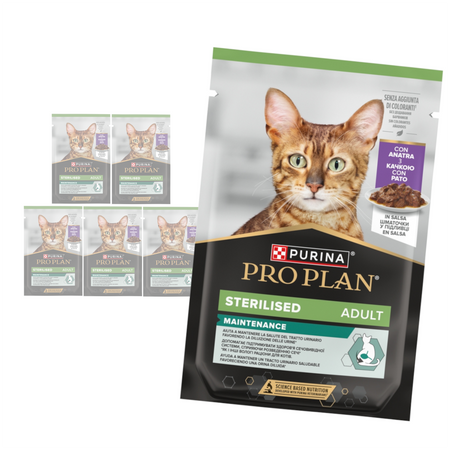 Purina Pro Plan Adult Sterilised Maintenance 6x85g Mokra Karma Dla Kota z Kaczką w Sosie