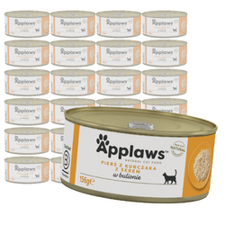 Applaws Cat Mokra Karma Dla Kota 24x156g Pierś z Kurczaka z Serem w Bulionie